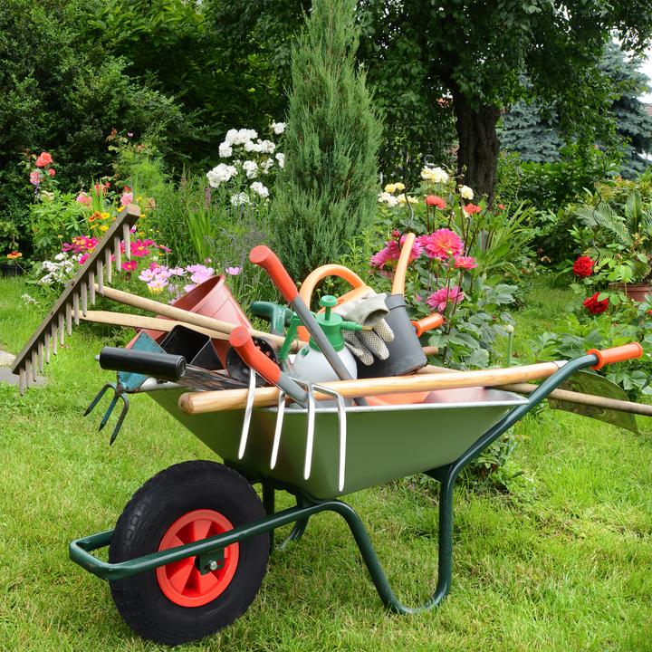 Actual product image Relaxdays wheelbarrow wheel