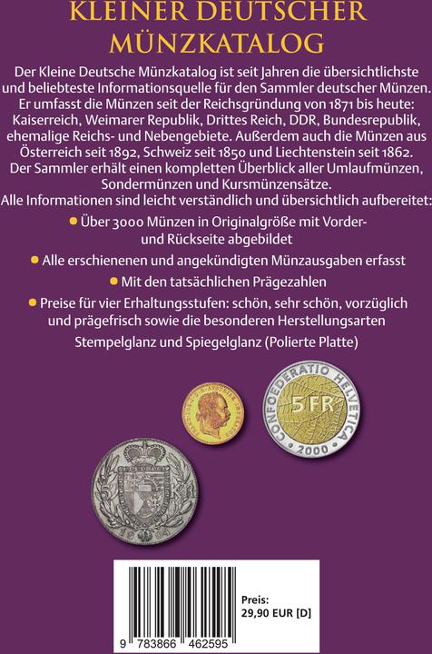 Actual product image Kleiner deutscher Münzkatalog (German, Günter Schön, 2025)