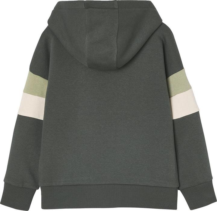 Image du produit Vertbaudet Jungen Kapuzensweatshirt mit Prints ADVENTURE, Recycling-Polyester (128)