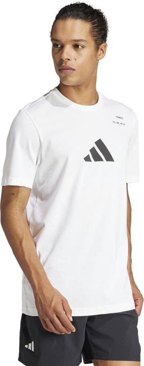 Actual product image adidas Tennis Graphic Tee White Man (XL)