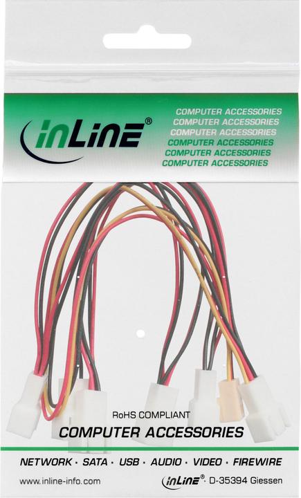 Actual product image InLine Fan adapter cable 3-pin