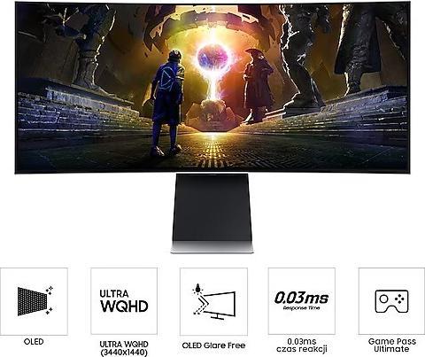 Actual product image Samsung Odyssey G8 (3440 x 1440 pixels, 34")