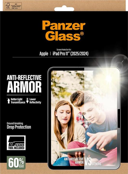 Image du produit PanzerGlass AntiReflective Armor Screen Protector iPad Pro 11 (1 pcs, Apple iPad Pro 11 2018, Apple iPad Pro 11 2020, Apple iPad Pro 11 2021, Apple iPad Pro 11 2022)