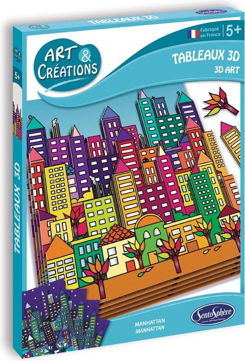 Image du produit Sentosphere a&c tableaux 3d gratte-ciel