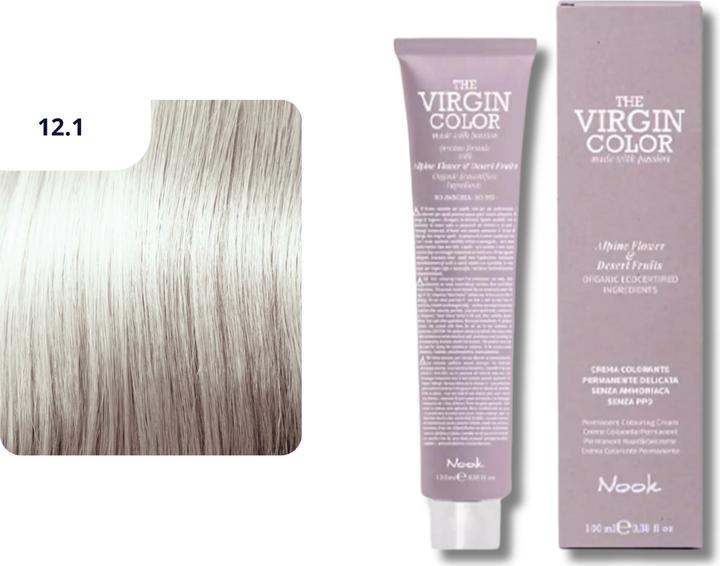 Actual product image Nook Virgin Colour hair dye (12.1 Ash super brightener)