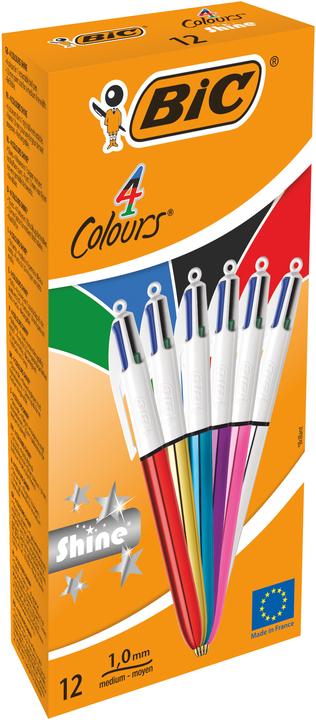 Produktbild Bic Druckkugelschreiber (Multicolor, 12 x)