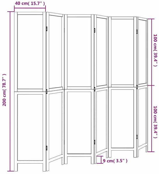 Immagine prodotto vidaXL Paravent