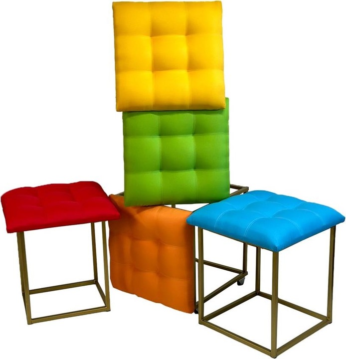 Image du produit Go Gift Puff-Transformator 5in1 - 5 tabourets en 1 pouf multicolore