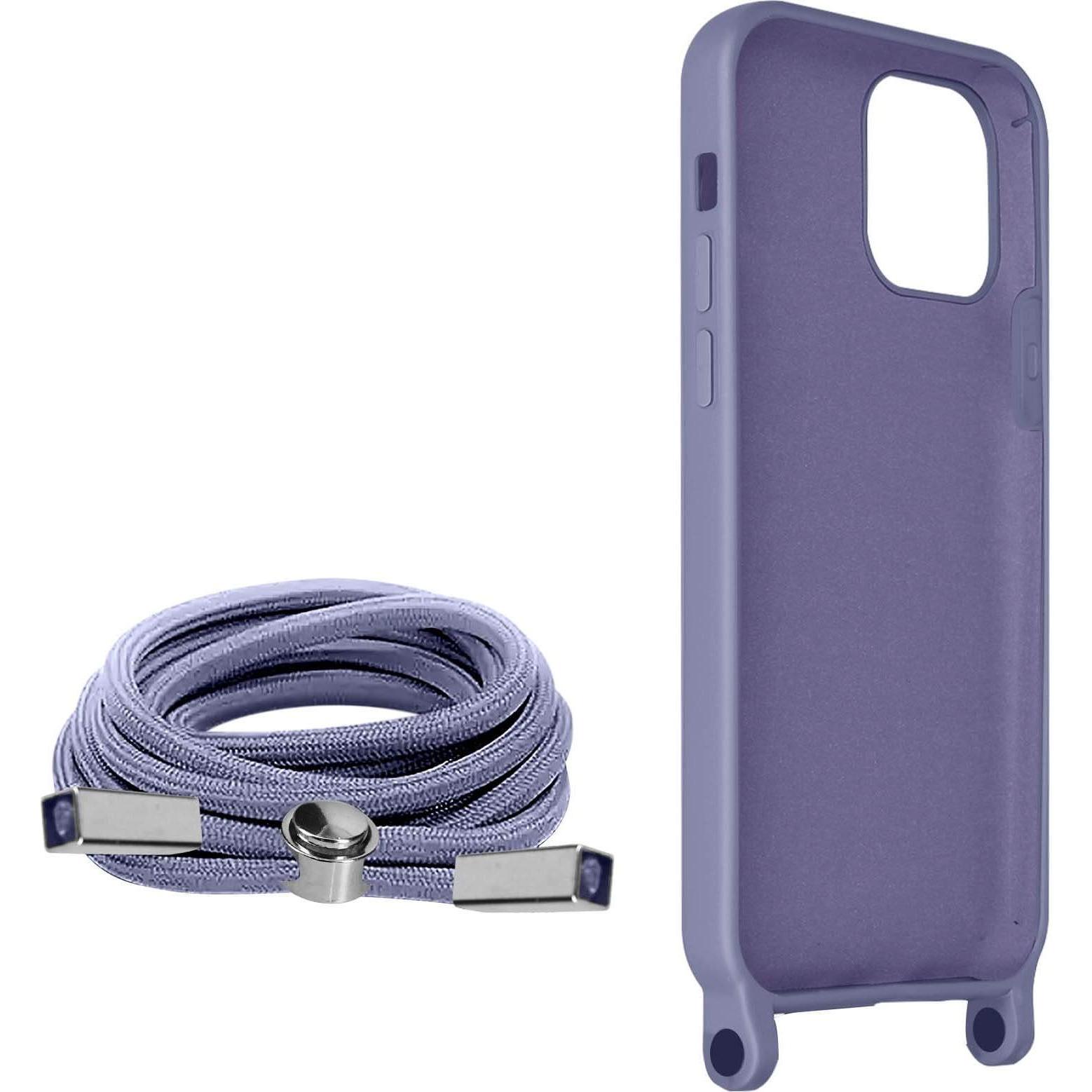 Thumbnail - Avizar Halbsteife Schutzhülle mit Kette Series, Handykette, Violett