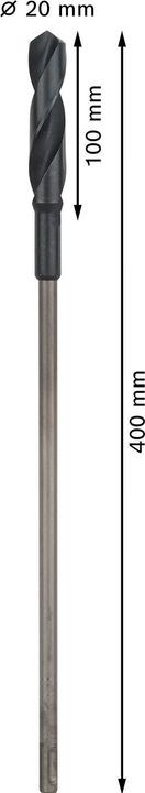 Actual product image Bosch Professional Zubehör PRO Wood HSS installation drill bit, 20 x 100 x 400 mm (20 mm)