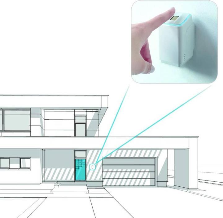 Actual product image Ekey UNO 200105 Fingerprint access system Surface-mounted, wall IP54 Bluetooth-capable (Fingerprint)