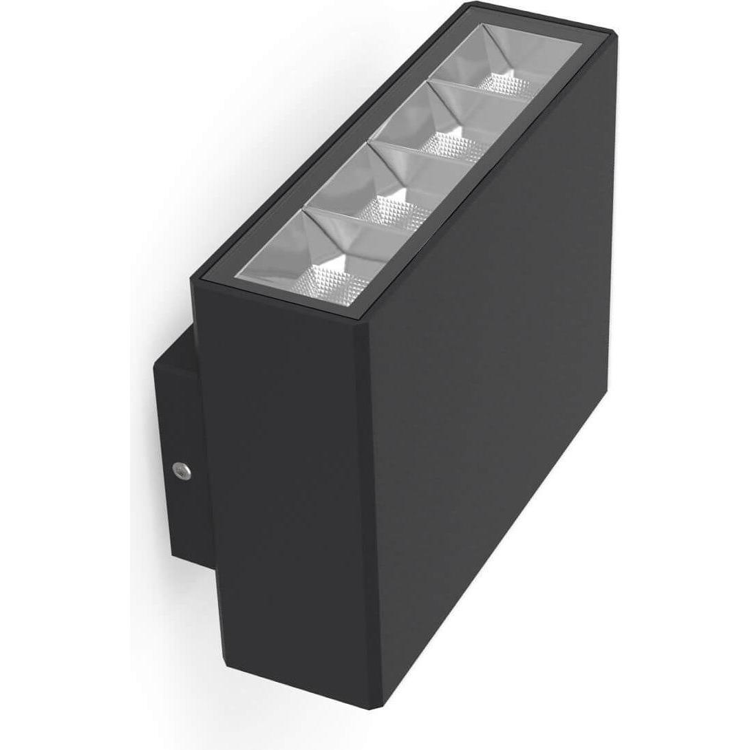 Ledxon, Gartenbeleuchtung, WL1 LED Anbauleuchte 12,5W Schwarz IP65 2700K Warmweiss 1076Lm 25°/67° (1076 lm, IP65)