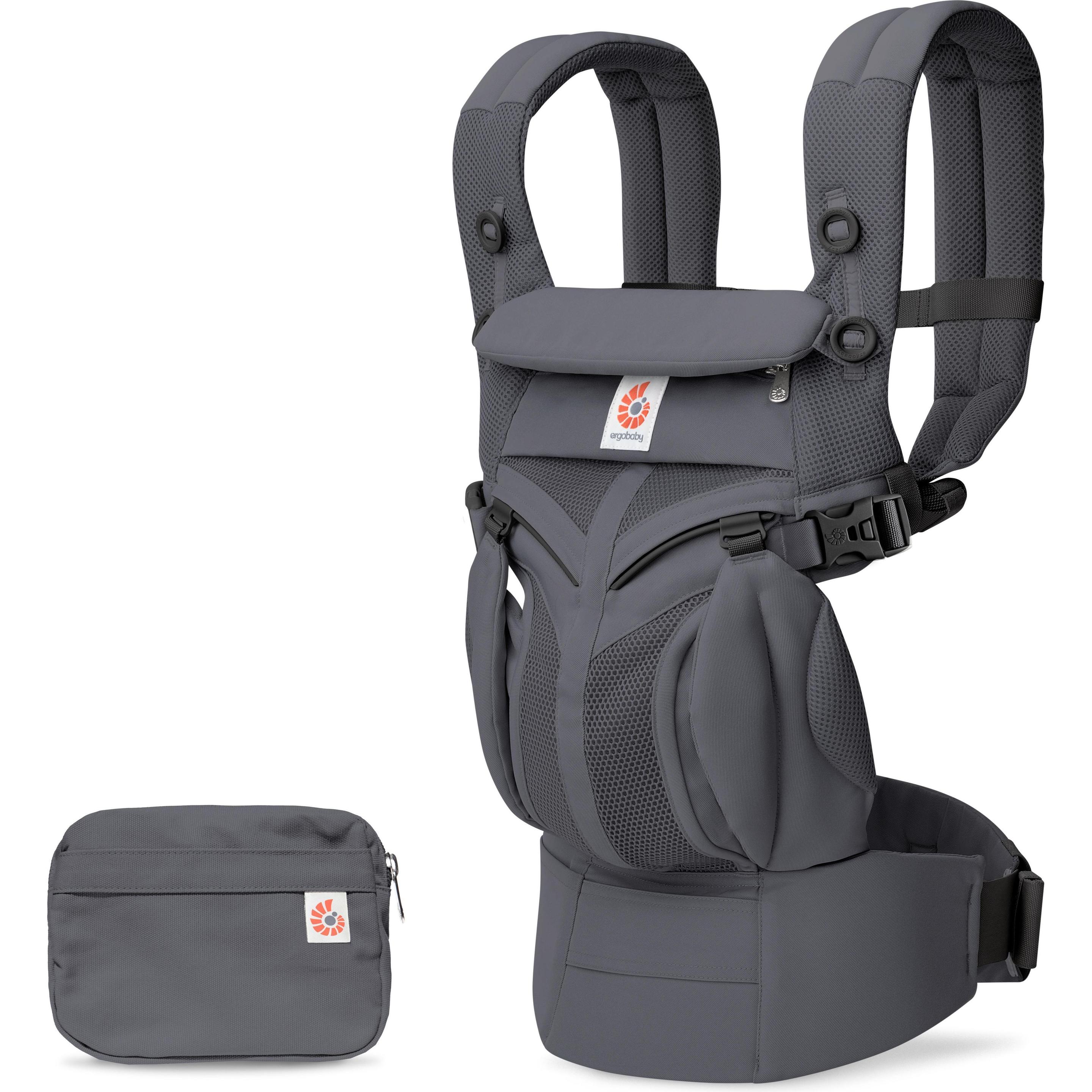 Ergobaby, Marsupio bebè, Omni Classic Mesh Baby Carrier, gray