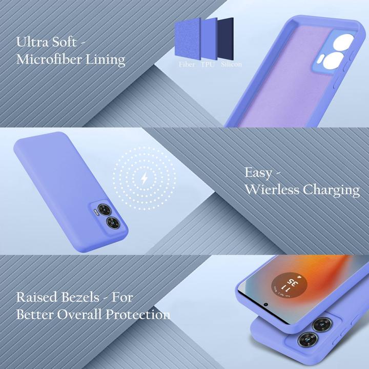 Actual product image Cadorabo Case for Motorola Moto Edge 50 Fusion TPU Liquid Silicone Cover (Motorola Edge 50 Fusion)