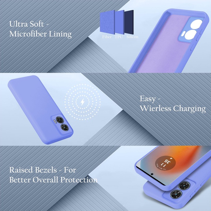 Immagine prodotto Cadorabo Custodia per Motorola Moto Edge 50 Fusion TPU Liquid Silicone Case (Motorola Edge 50)