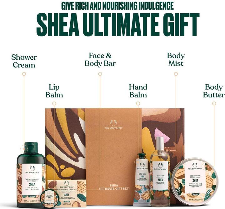 Actual product image The Body Shop LARGE SHEA-ETUCHE 6 Stück (Body care set)