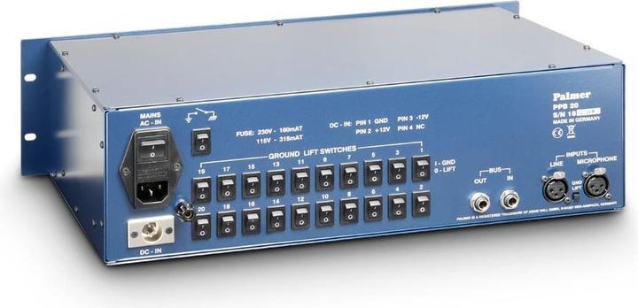 Immagine prodotto Palmer Audio PB 20 Spaccalegna 20 (Schegge)