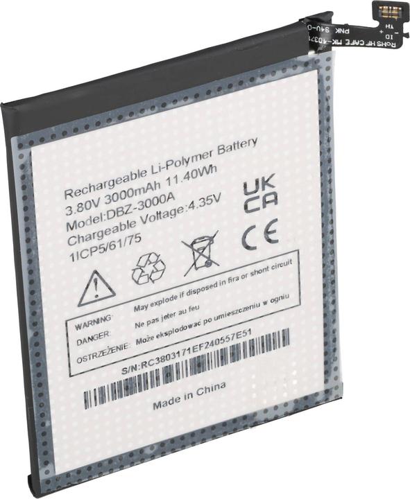Produktbild AccuCell Akku passend für Doro 8100, DSB-0400, Li-Polymer, 3,8V, 3000mAh, 11,4Wh