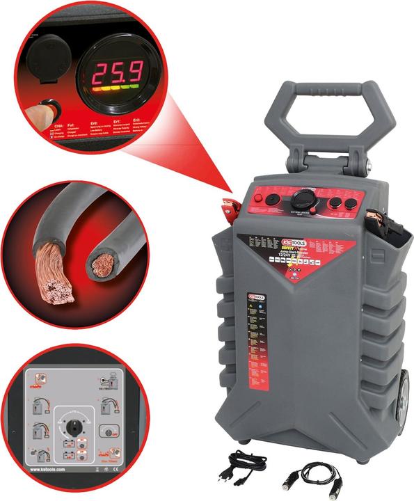 KS Tools Booster 12/24 V, 3400 A (3400 A, 50000 mAh)