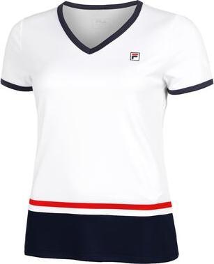 Actual product image FILA Elisabeth White/Navy Woman T-shirt (XL)