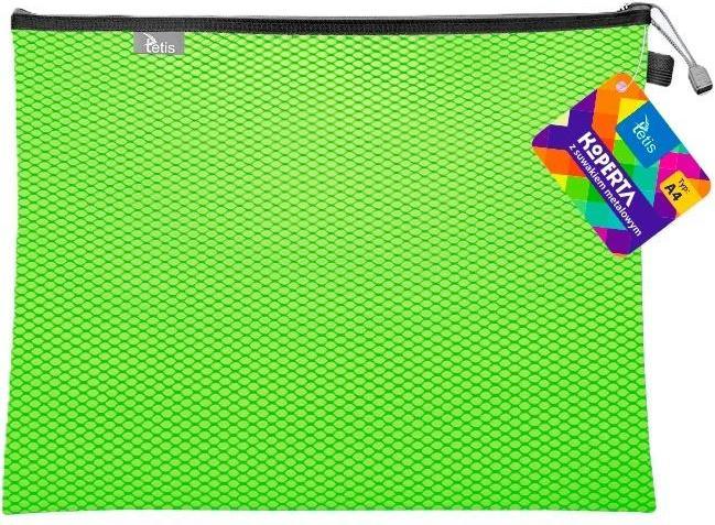 Produktbild Tetis A4-Umschlag mit grünem Metallreissverschluss (A4, 1x)