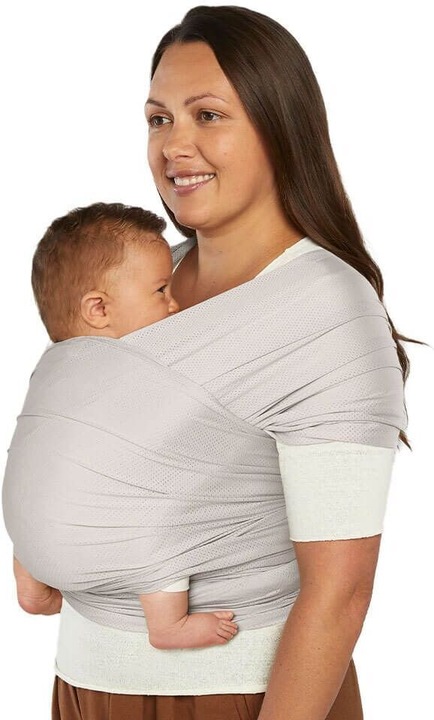 Actual product image Ergobaby Aura Mesh Baby Wrap, soft grey