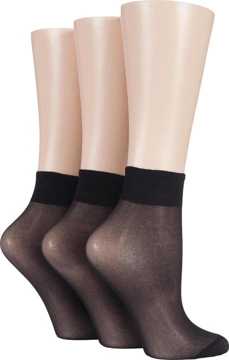 Produktbild Elle 3er Pack 15 Den Nylon Knöchelstrümpfe (3er Pack, One Size)