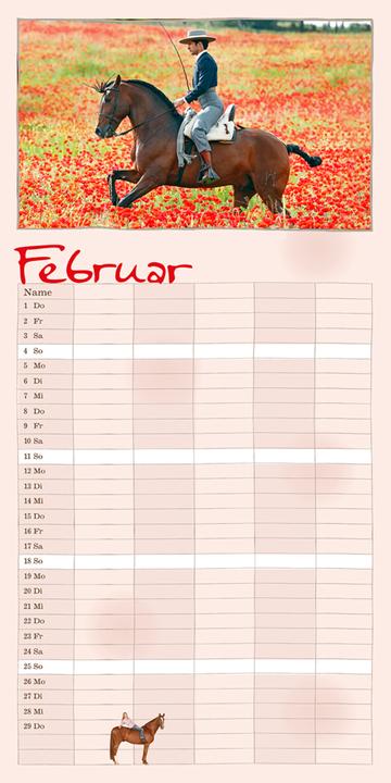 Actual product image Family planner horse 2025 (German)