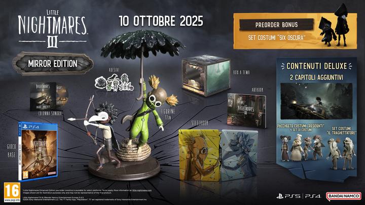 Image du produit Bandai Namco Little Nightmares III Mirror's Edition (PS4, Anglais, Espagnol, Français, Italien)
