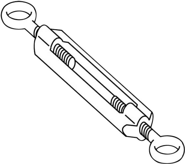 Produktbild TE Sensors Rope Pull Turnbuckle, M8x70