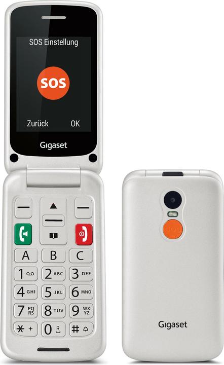 Actual product image Gigaset GL590 Dual SIM - Pearl-white (Pearl White, Titanium Pearl White, 2.80", Dual SIM, 2G)