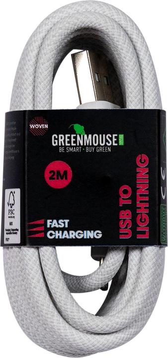 Image du produit Nobrand Greenmouse Lightning Cable 2m Woven GRS (2 m)