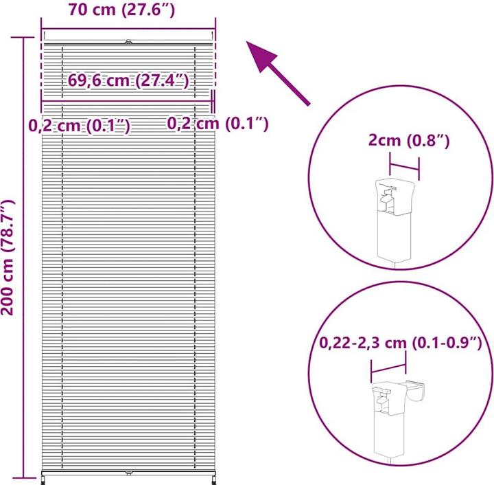 Actual product image VidaXL Dionis (70 x 200 cm)