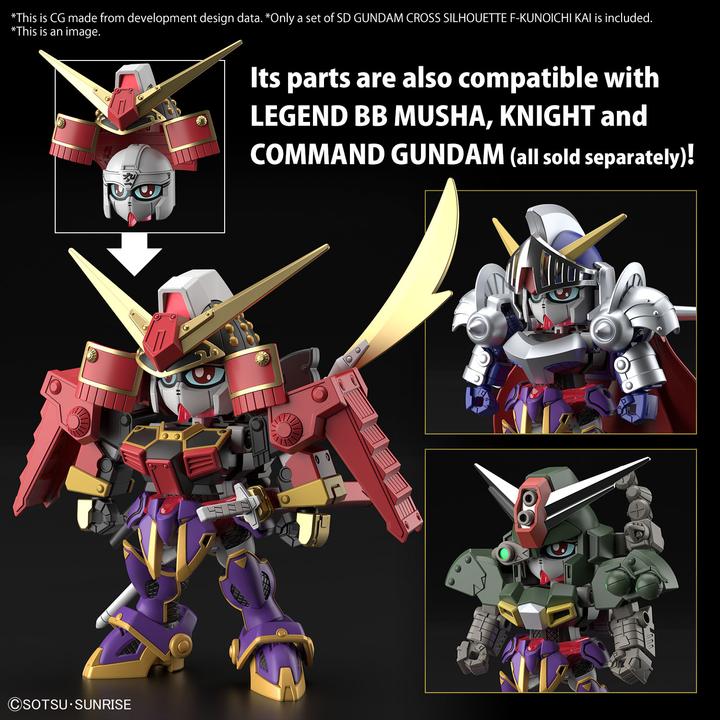 Produktbild Bandai GUNDAM - SD Gundam Cross Silhouette F-Kunoichi Kai - Model Kit