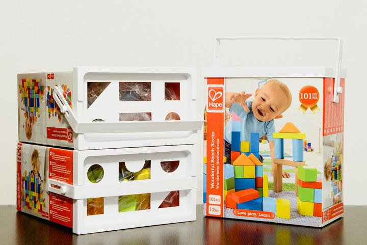 Actual product image Hape Wonderful Beech Blocks