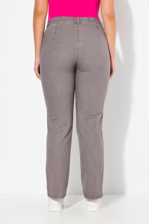 Immagine prodotto Ulla Popken Pantaloni elasticizzati modello Mony con taglio della gamba conico e tasche con zip (44)