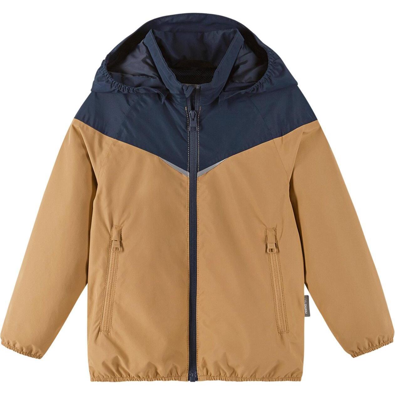 Reima, Unisex, Jacke, tec Kinder Regenjacke Tuulela Peanut Brown (140), Orange, 140