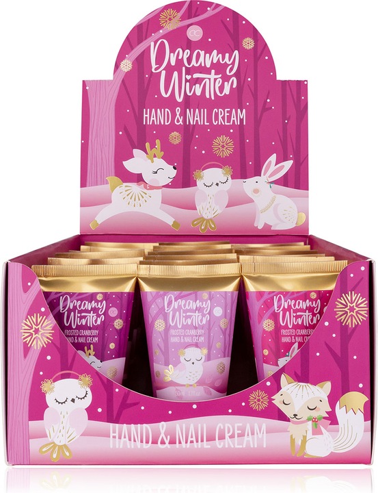Produktbild Accentra Hand- & Nagelcreme DREAMY WINTER in Tube, 50ml, 3 Motive sortiert, Duft: Frosted Cranberry, Farbe: l