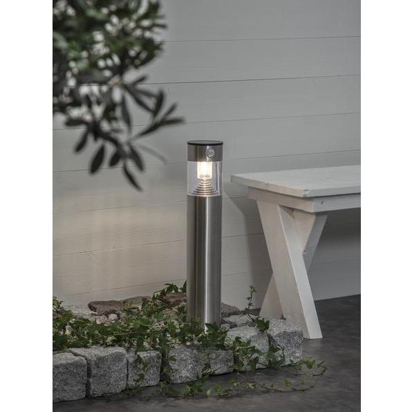 Thumbnail - Star Trading, Gartenbeleuchtung, Sockelleuchte Solar Marbella, Silber (80 lm, IP44)