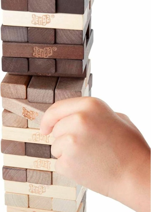 Actual product image Hasbro Gaming Jenga Game: Rustic Series Edition - Amazon Exclusive