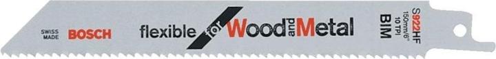Image du produit Bosch Professional Zubehör Lame de scie sabre S 1122 HF, Flexible for Wood and Metal, pack de 5
