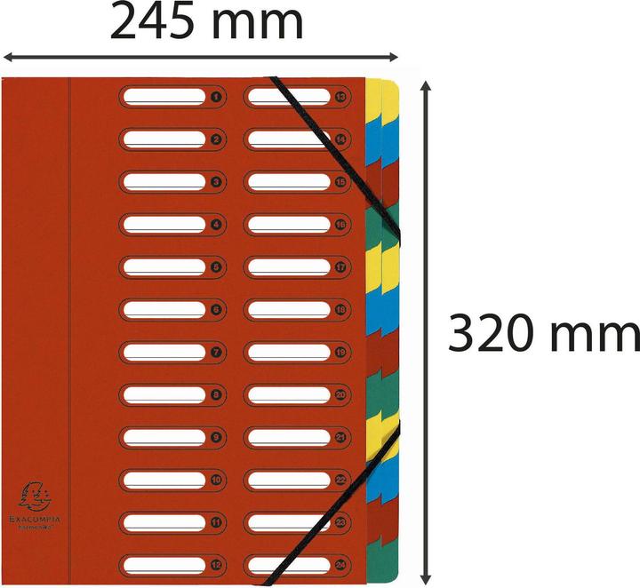 Produktbild Exacompta HARMONIKA - Ordnungsmappen A4 (A4, 1x)