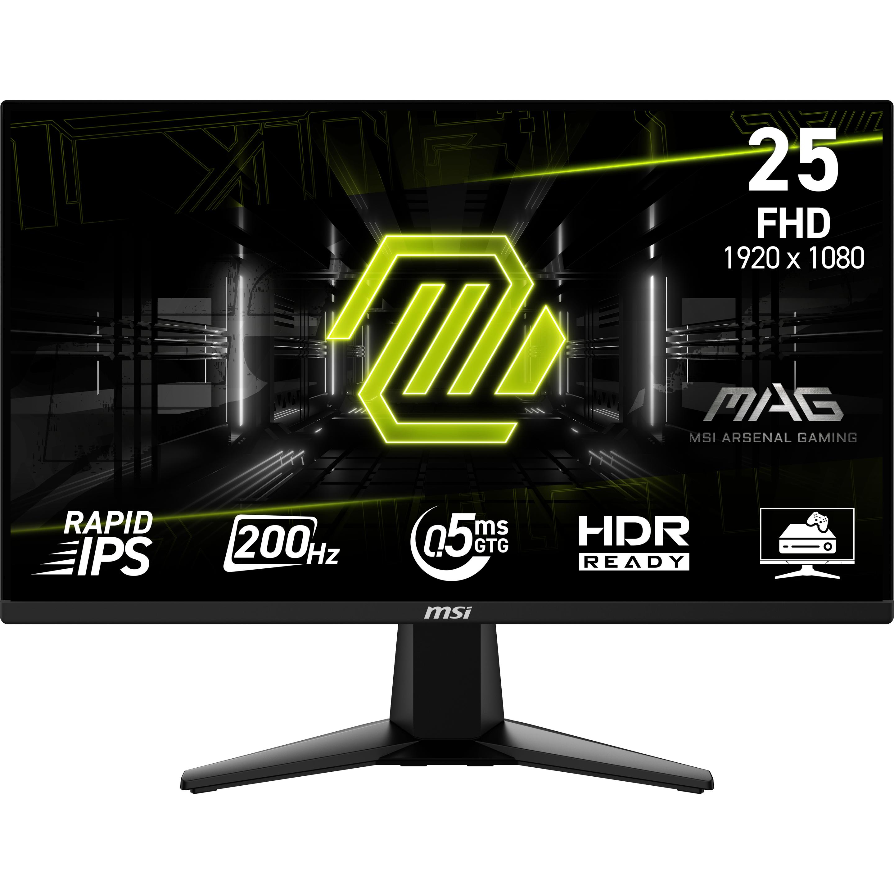 MSI 24,5 IPS MONITOR MAG 255F E20 (1920 x 1080 Pixels, 24.50"), Monitor, Zwart