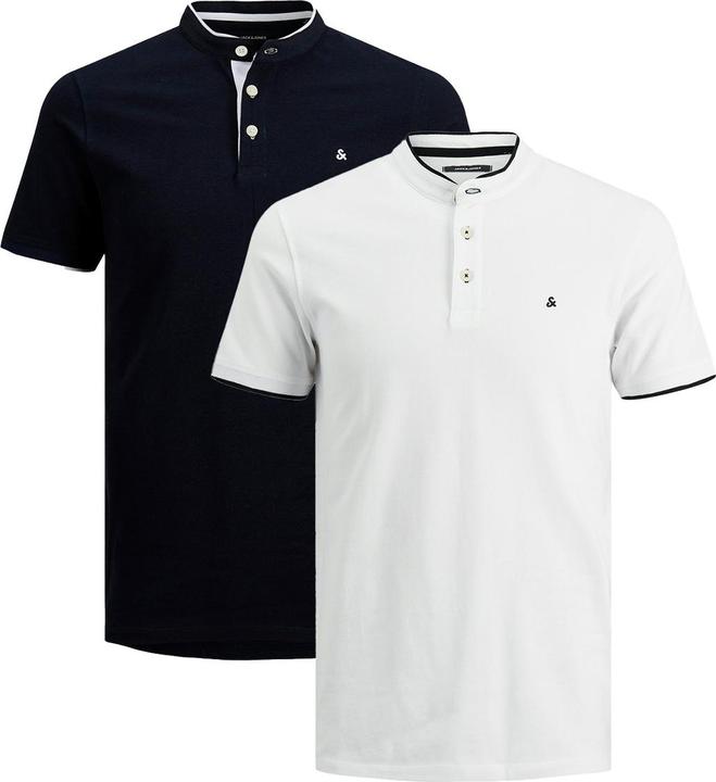 bianco / blu scuro