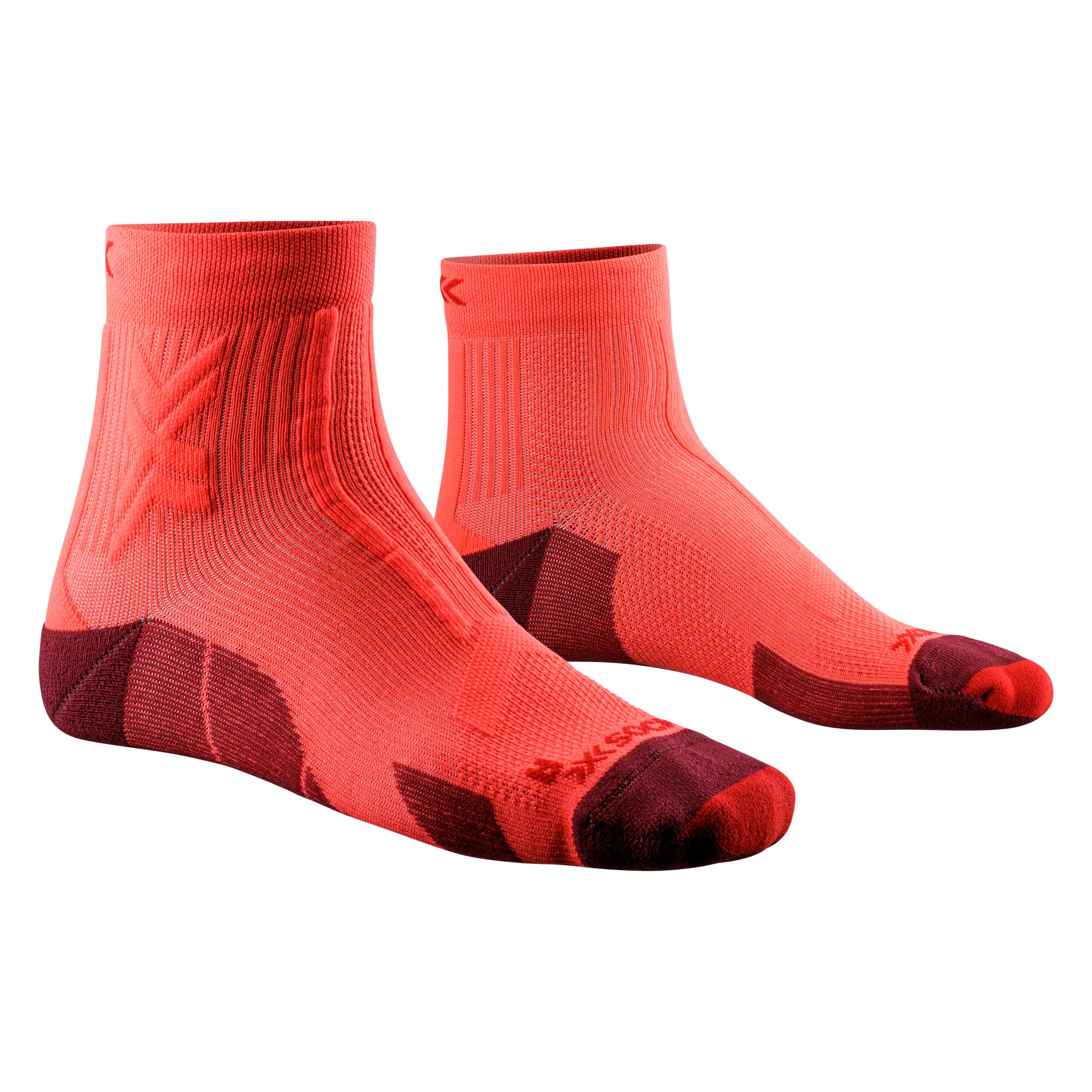 X-Socks, Damen, Sportsocken, Trail Run Discover Ankle (45 - 47), Rot