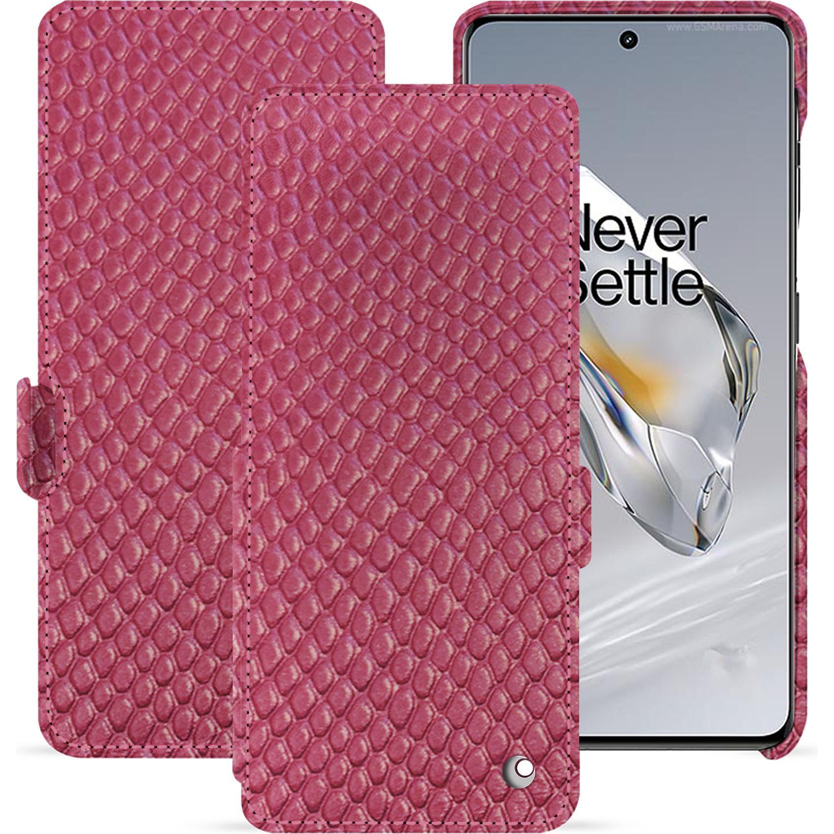 Noreve Lederschutzhülle horizontal (OnePlus 11), Smartphone Hülle, Rosa