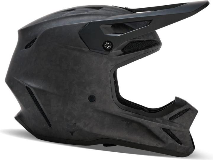 Fox V3 RS Carbon Solid Helmet (59 cm, M)