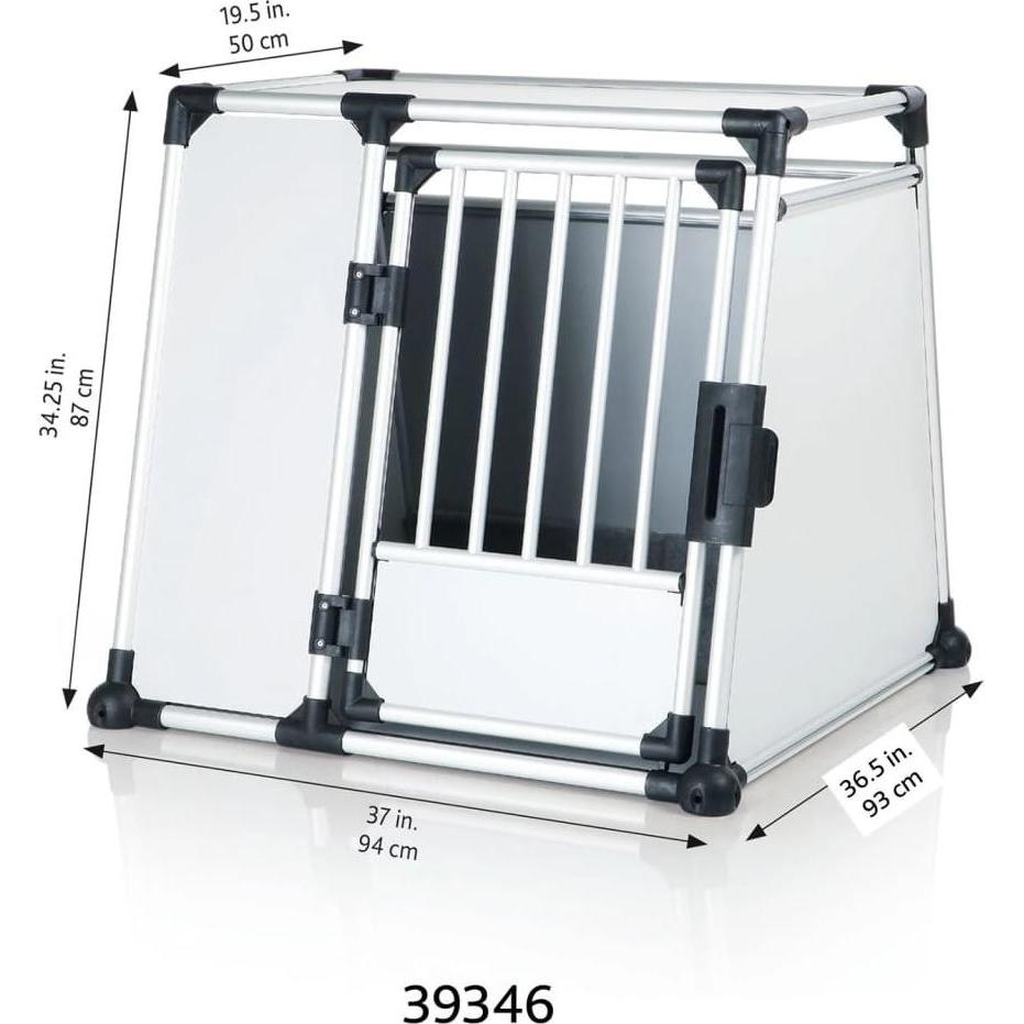 Comparer les prix de TRIXIE Boîte de transport pour animaux de compagnie XL Aluminium