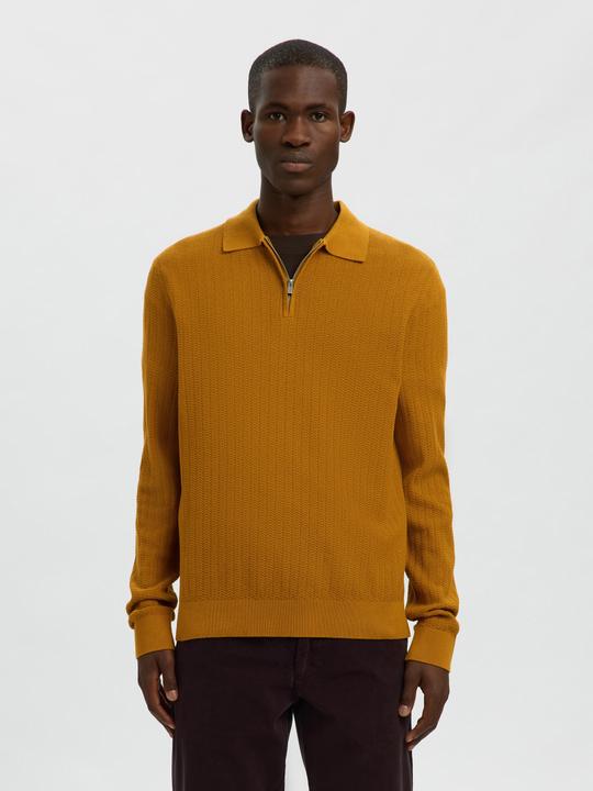 Produktbild Selected 100% Baumwoll Langarm-Poloshirt (M)