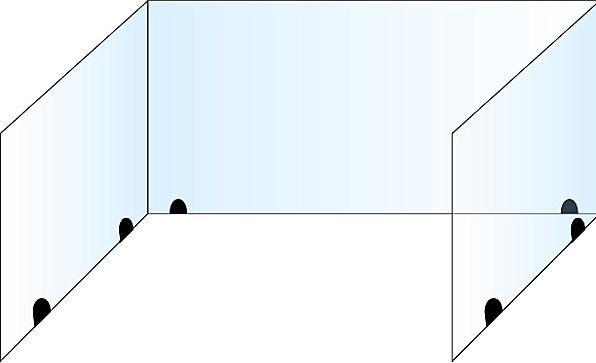 Produktbild smiT Tischtrennwand für Einzelarbeitsplatz